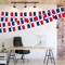 G128 Dominican Republic Bunting Banner | Flag 8.2 x 5.5 Inch, Full String 33 Feet | Printed 150D Polyester, Decorations For Bar, School, Festival Events Celebration